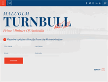 Tablet Screenshot of malcolmturnbull.com.au